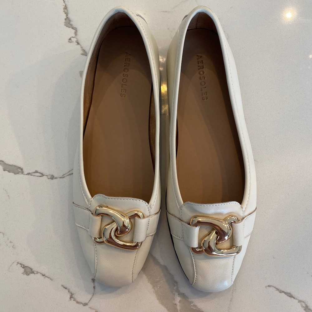 Aerosoles Bristol Off White Flats